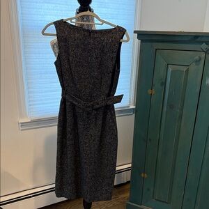 Banana Republic Charcoal Belted Midi Dress